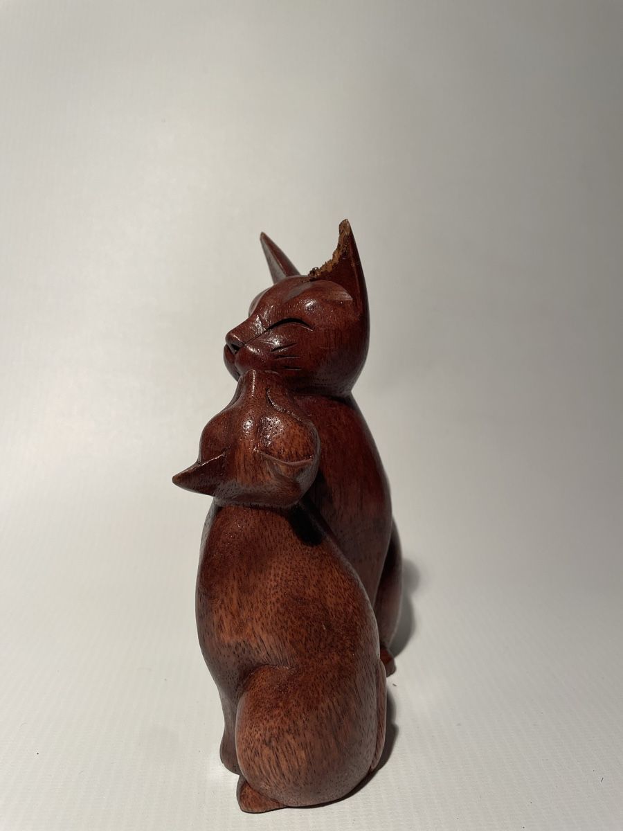 Figuren: Statues - pack de 2 chats sculptés à la main – Neu (gemäss Beschreibung) aus Renens VD von sas_6vhd 8