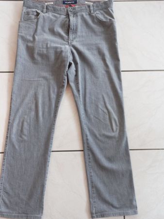 Elegante Herren Hose Alberto, Grau, Gr. 38/32