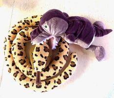 Handpuppe Dinosaurier und Plüschschlange gebraucht