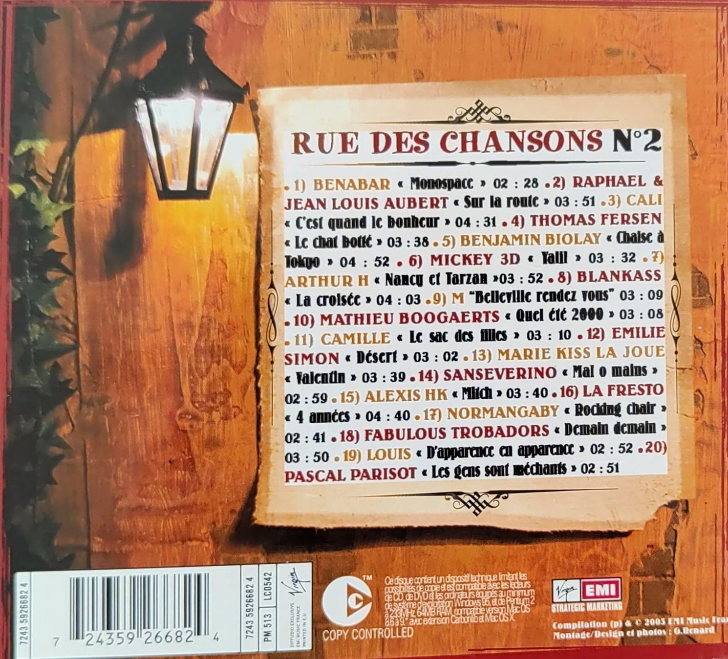 CD: Musik-CD: Rue de Chansons Numero 2 – Usato da Burg AG venduto da Franklin5736 1