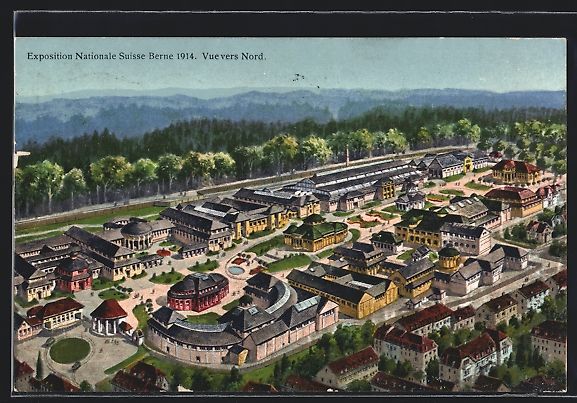 Ansichtskarten: Berne, Exposition Nationale Suisse 1914, – Gebraucht aus Berlin von bartko-reher