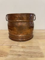 Kupfertopf mit Henkeln Durchmesser ca. 17cm gebraucht - 530g