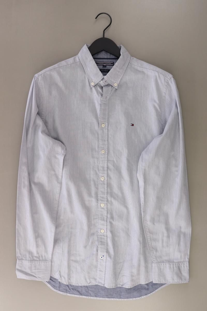 Chemises: Tommy Hilfiger Langarmhemd Gr. L blau – D'occasion à Neustadt an der Waldnaab par SecondLifeFashion