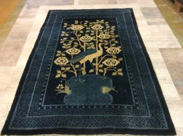 Antiker Pao Tou, asiatischer Orientteppich, China! N 13