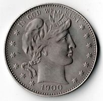 1900_Half Dollar_United States of America_Copy_Replicmünze