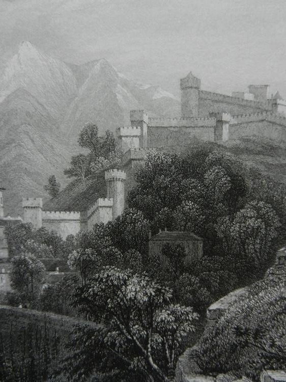 Incisioni: Bellinzona Castelli Ticino – Usato da Risch venduto da Rischli15 6