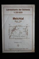 Melchtal Landerskarte der Schweiz 1: 25 000 / 1958