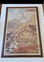 Reproduction Affiche ancienne Zermatt Chemin de Fer