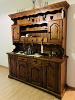Bauernbuffet, Schrank Landhausstil, Holz massiv, 2-teilig