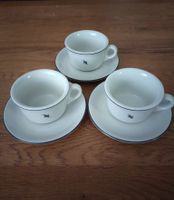 Set 3 Nespresso Kaffee Tassen mit Unterteller
