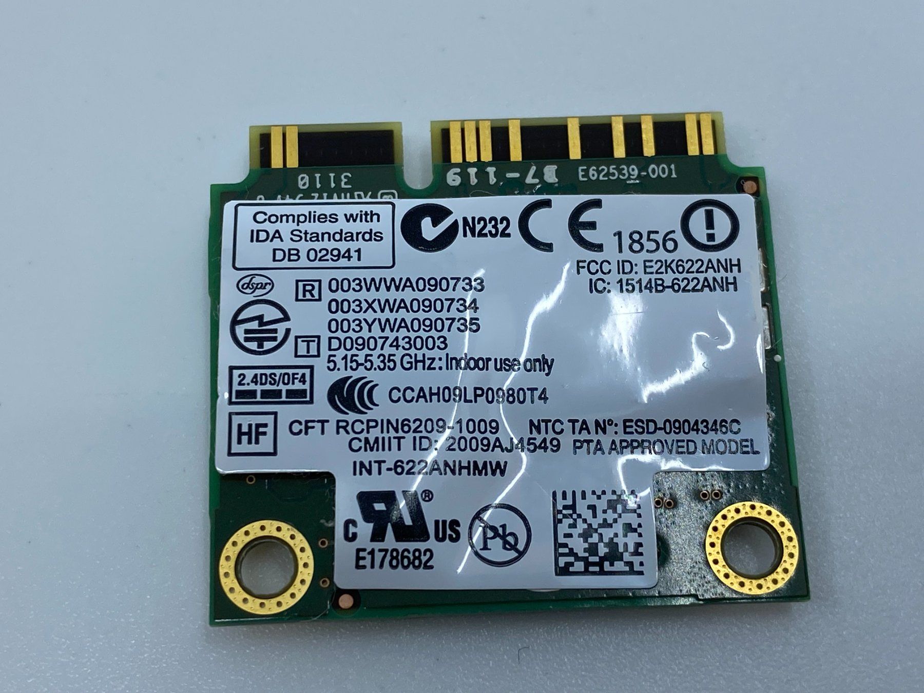 Hewlett Packard Notebook: Intel Centrino WLAN WiFi Mobul Modell 622ANHMW – Usato da Langwiesen venduto da Restposten-24 1