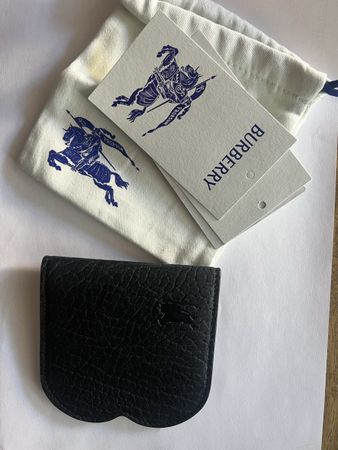 Porte-cartes Burberry en cuir noir