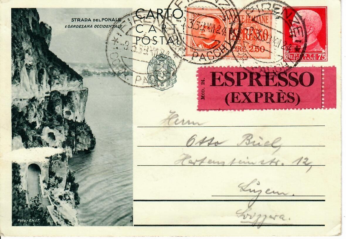 Tutti i francobolli: Bildpostkarte Italien - Express – Usato da Hochdorf venduto da Ziegel-16