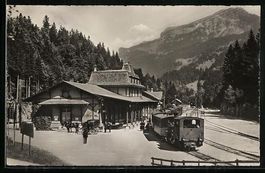 Brünig, Bergbahn und Station Brünig-Ku
