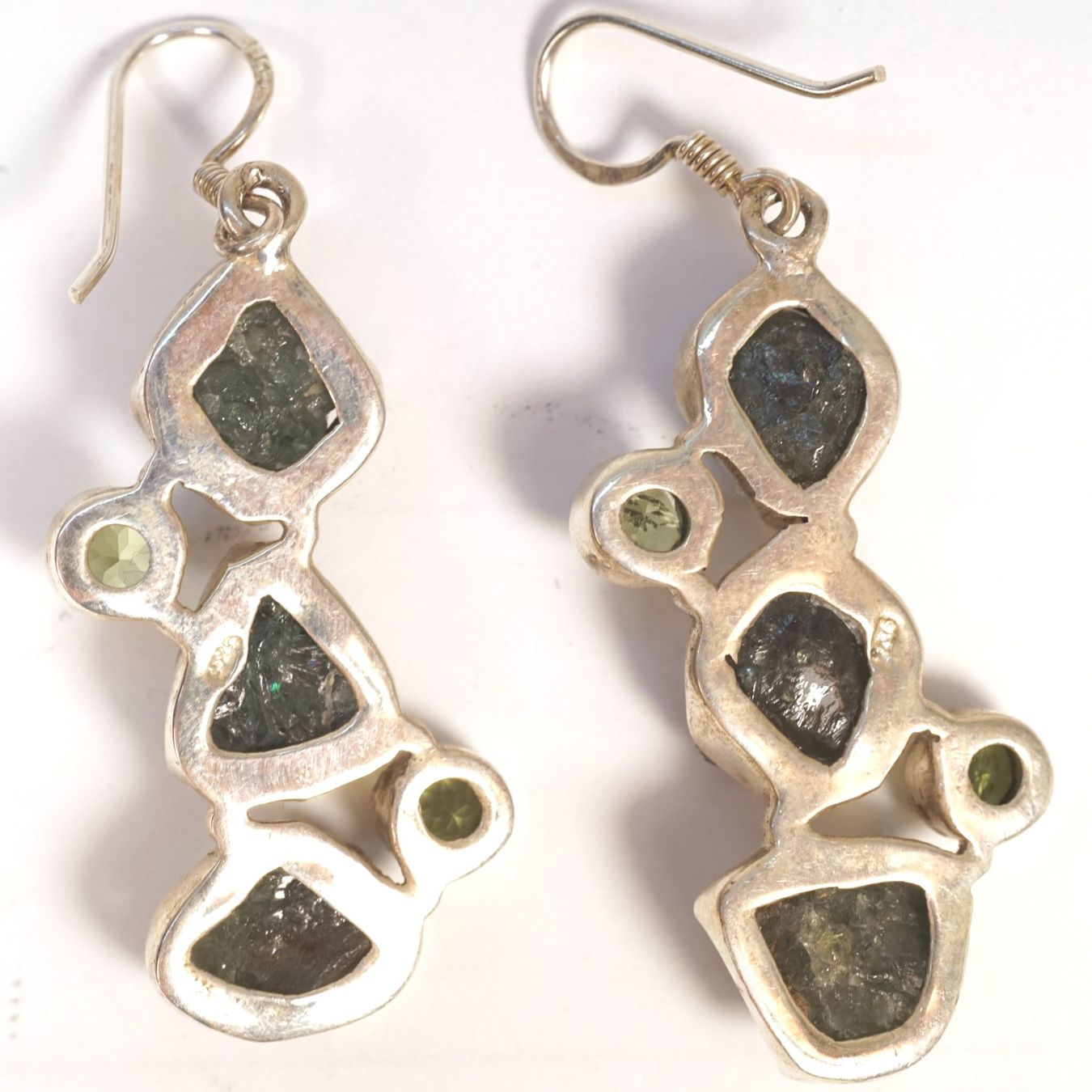 Orecchini pendenti & Orecchini a lobo: Ohrringe 925 Silber Moldavit/Peridot – Usato da Frauenfeld venduto da Camel16 3