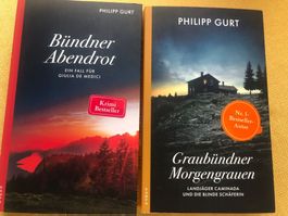 8 Titel zur Wahl aus 14 Philipp Gurt  - Krimis aus GR