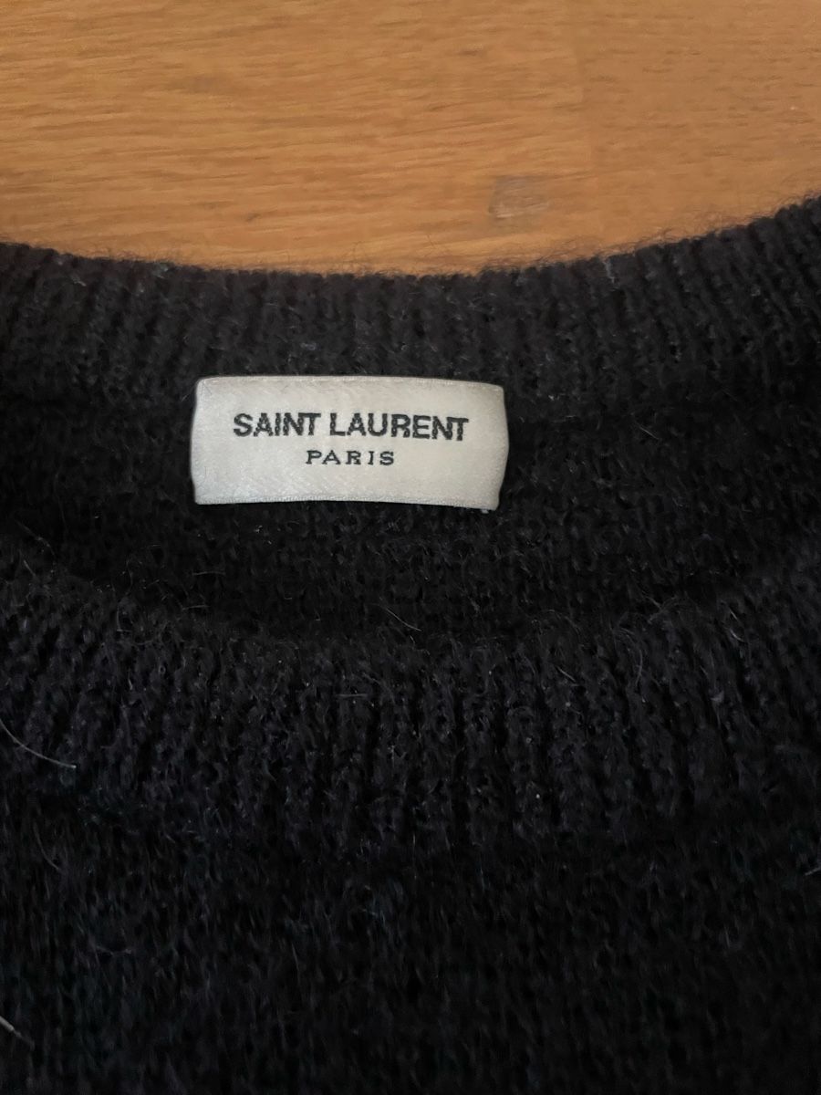 Saint Laurent Maglioni & Felpe: Schwarzer Saint Laurent Paris Pullover Gr. S aus Baumwolle – Nuovo (secondo la descrizione) da Adliswil venduto da maximiliann 2