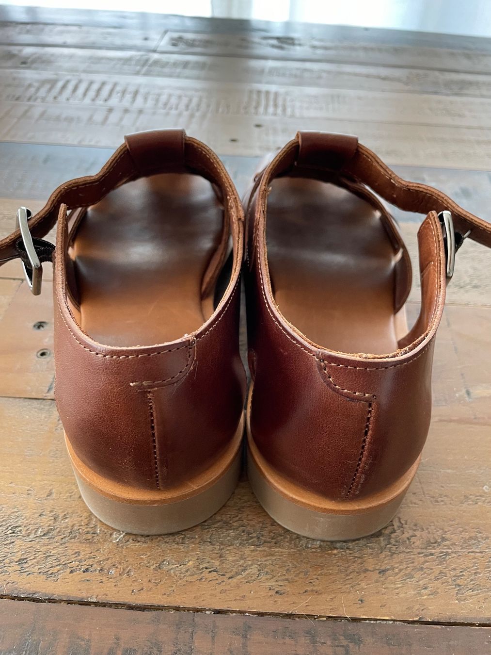 Paraboot Chaussures hommes: Paraboot Pacific Sandalen (Nuewertig) Braun, Größe 8 oder 42 – D'occasion à Zürich par Braden 4