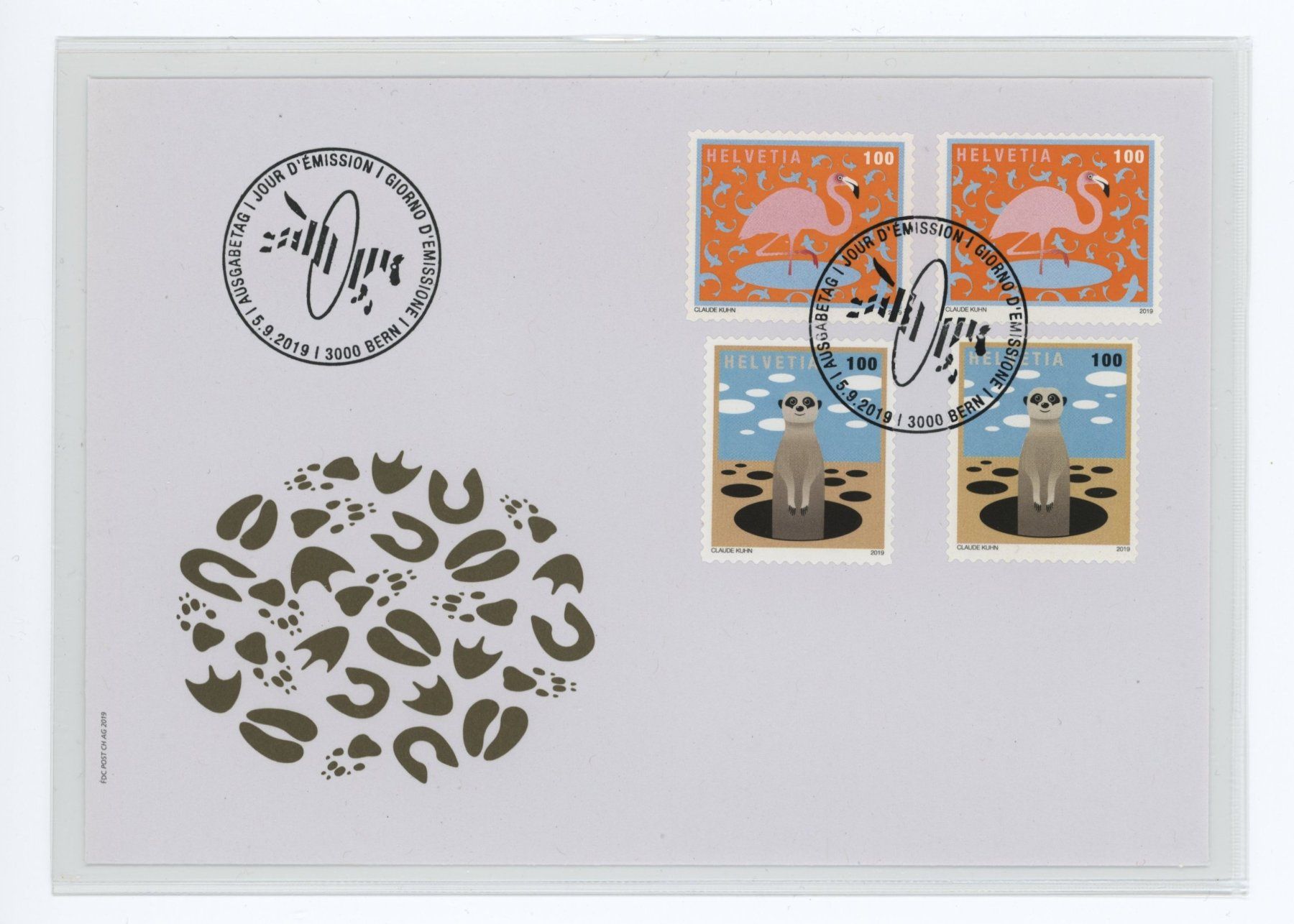 Tutti i francobolli: Sondermarke tierisch, Combo-FDC 2019 – Usato da Utzigen venduto da sprint.007 2