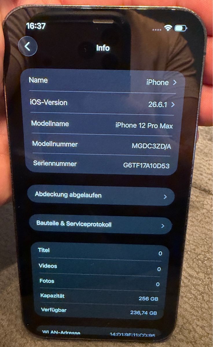 Apple Telefoni cellulari / Smartphones: iPhone 12 Pro Max 256GB – Usato da Lengnau BE venduto da Pascal_P. 3
