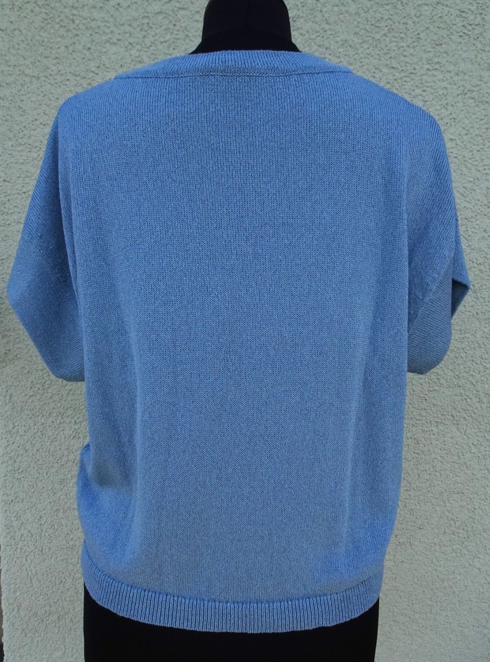 Luisa Cerano T-shirt: Luisa Cerano Strickshirt Shirt blau hellblau Gr 38 kurzarm – Usato da Winterthur venduto da blumeblau77 1