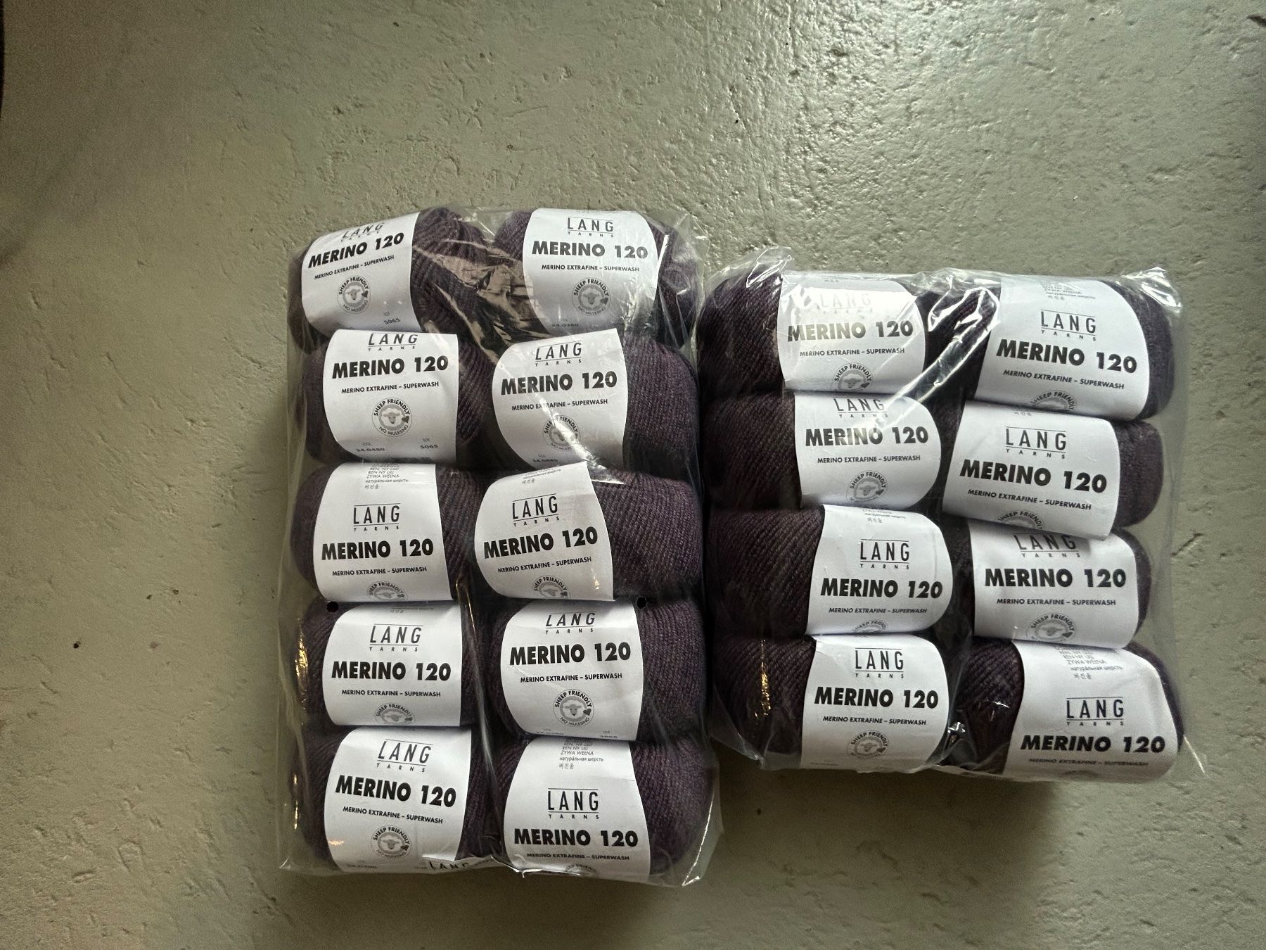 Lang Yarns Lana: Lang Merinowolle 120  18 Stk. – Nuovo e nell'imballaggio originale da Zollbrück venduto da BLH2025