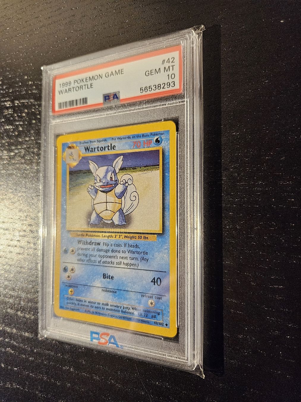 Pokémon Carte collezionabili: PSA 10 Wartortle Base Set ENG 1999 42/102 Pokemon – Nuovo (secondo la descrizione) da Muttenz venduto da PokeMan 1