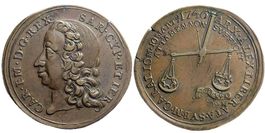Italien, Medaille 1746, Alessandria