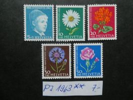Pro Juventute 1963 postfrisch