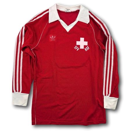 Switzerland - 1986 - Matchworn - Home - M - adidas - #4 
