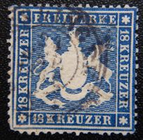 Württemberg ex. Kat. 20y gest. 1861 Kat. 1'600 Euro