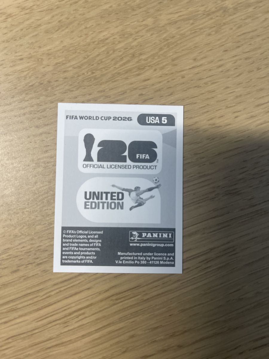 Sticker: Panini FIFA WC USA 5  – Nuovo (secondo la descrizione) da Lausanne 26 venduto da mar_2ldv 1