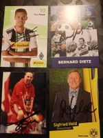 Fussball-Mix - 4 signierte Autogrammkarten - Set