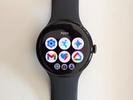 Google Pixel Watch 3 LTE, 45mm, Smartwatch gebraucht schwarz