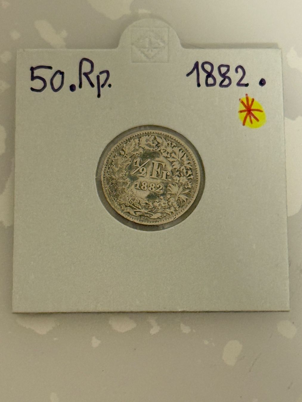 Tutti le monete: 1/2 Franken 1882  Rar – Usato da Wallisellen venduto da SWISS_SILVER1