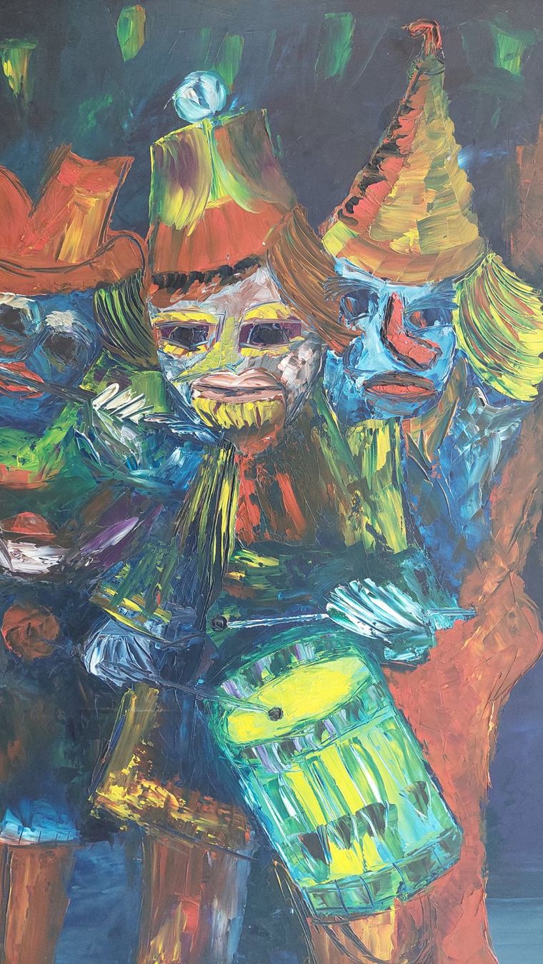 Gemälde: Oelbild von Bruno A.Weber. 1971 – Gebraucht aus Bollingen von Jan07 4