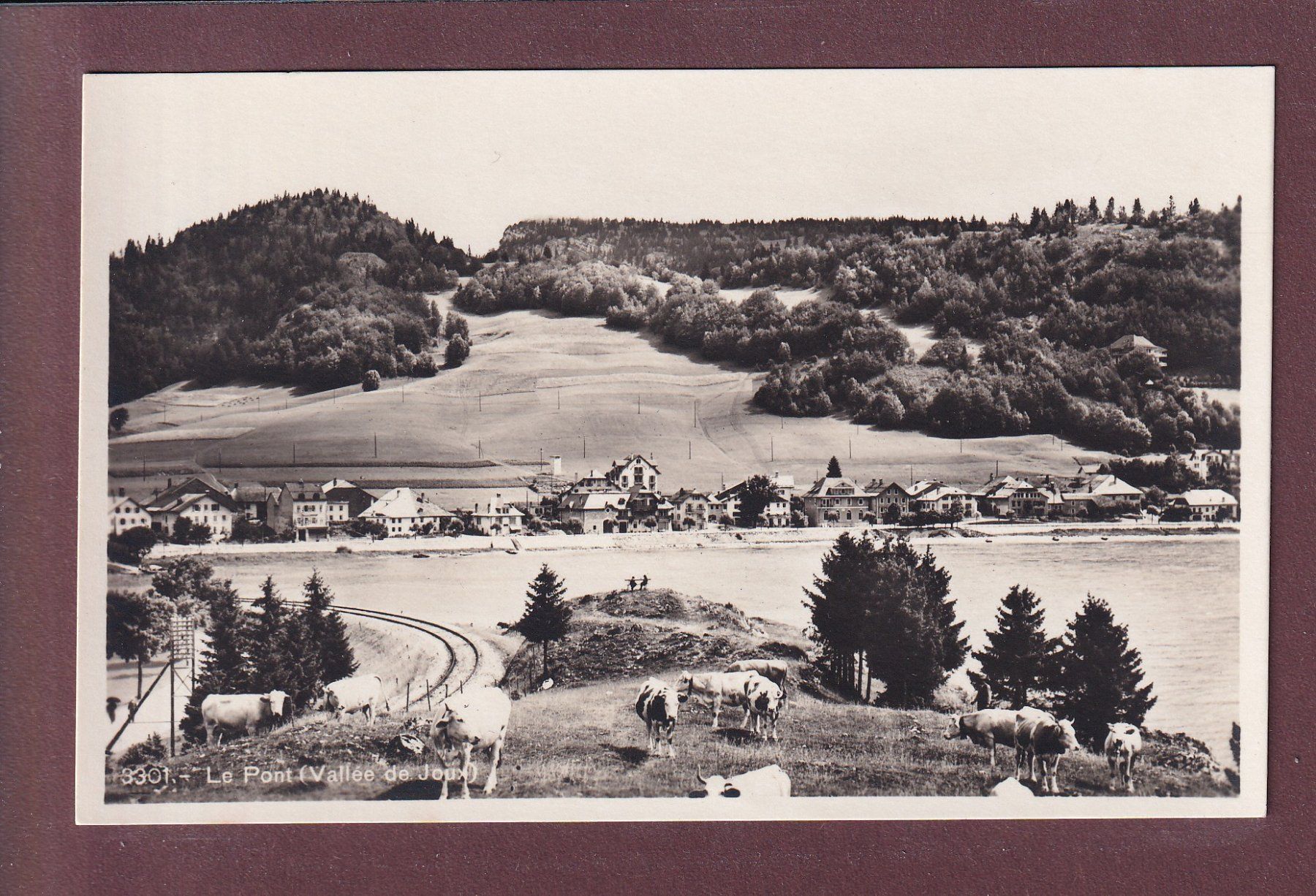 Ansichtskarten: Vallée de Joux - LE PONT - Vaches – Gebraucht aus Pully von nicecards