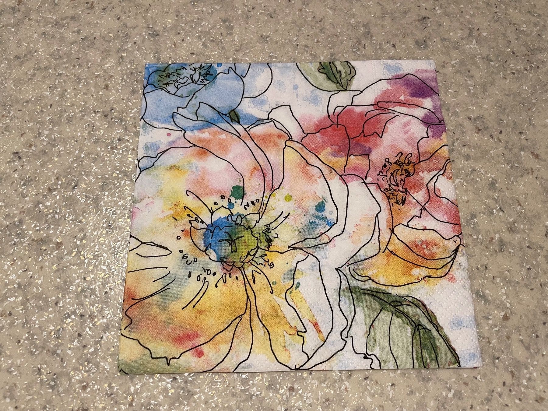 Tovaglioli: 2 Servietten Blumen 33x33 cm – Nuovo (secondo la descrizione) da Pfäffikon ZH venduto da rue78