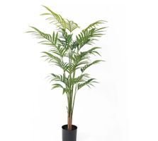 Kunstpflanze Palme 120 cm, Grün Grosse Palme aus Kunststoff