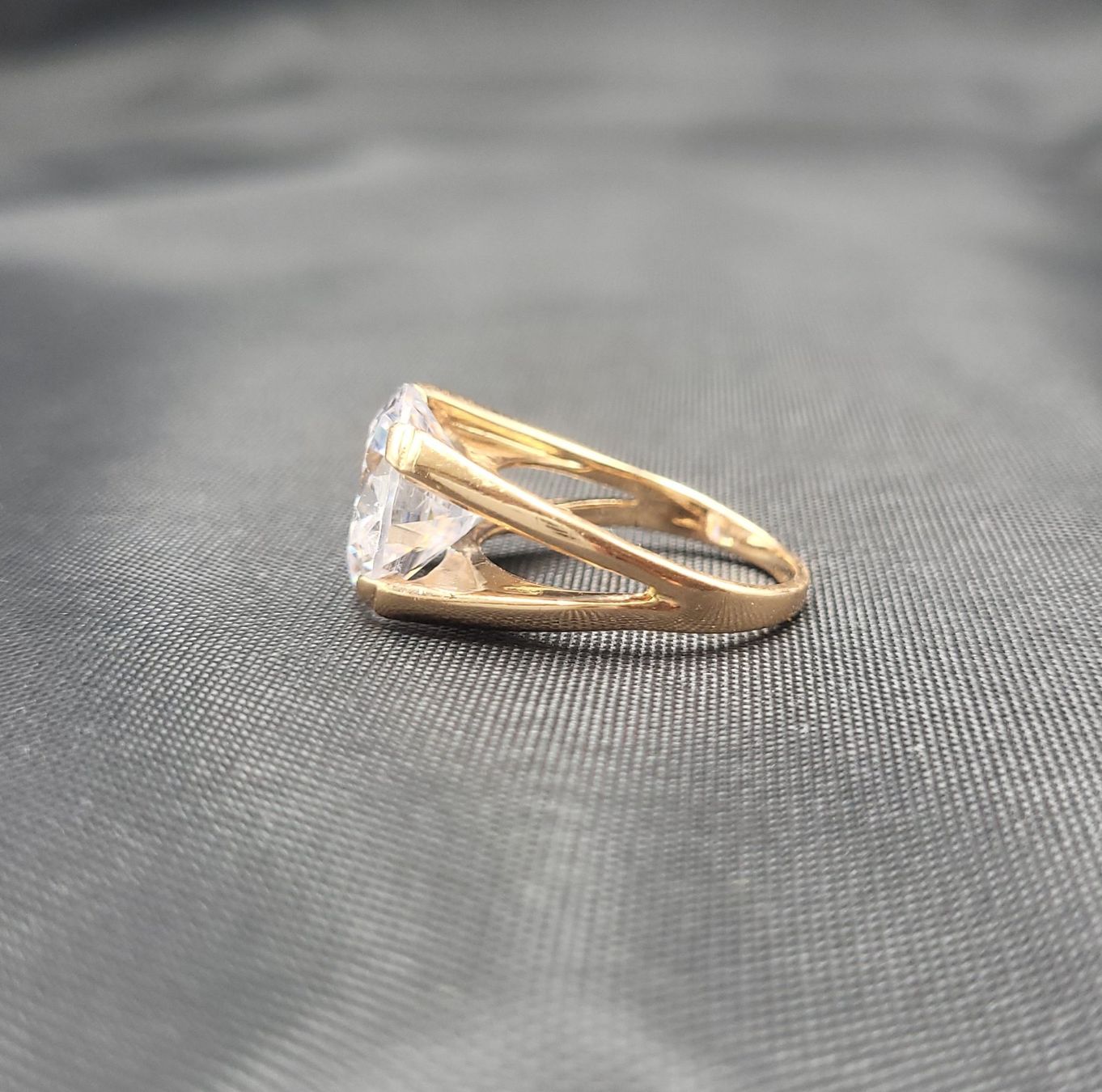 Anelli: 585 Rose Gold Solitär Ring Mit Stein – Usato da Wald ZH venduto da Dasilver 8