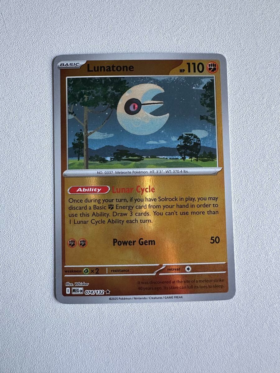 Pokémon Carte collezionabili: Lunatone MEG EN 074/132 – Nuovo (secondo la descrizione) da Zürich venduto da 05t_bwx2