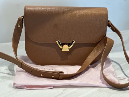 Coccinelle Tasche Leder Damen braun neuwertig 