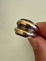 Vintage LALAOUNIS 925 Silber Ring mit Gold: 53-54