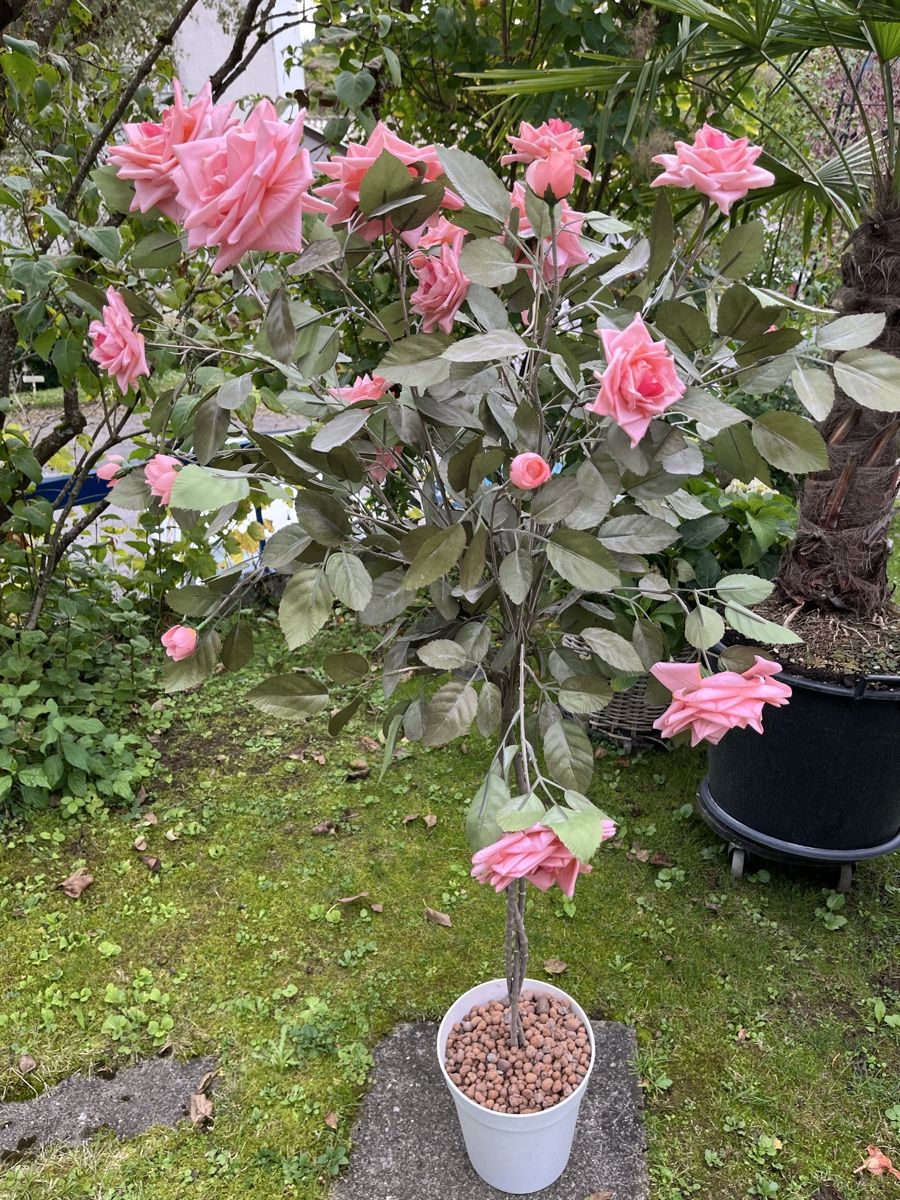 Alle Dekorationen: Rosenbaum Kunstbaum, rosa, 150cm – Gebraucht aus Bolligen von Vroni23