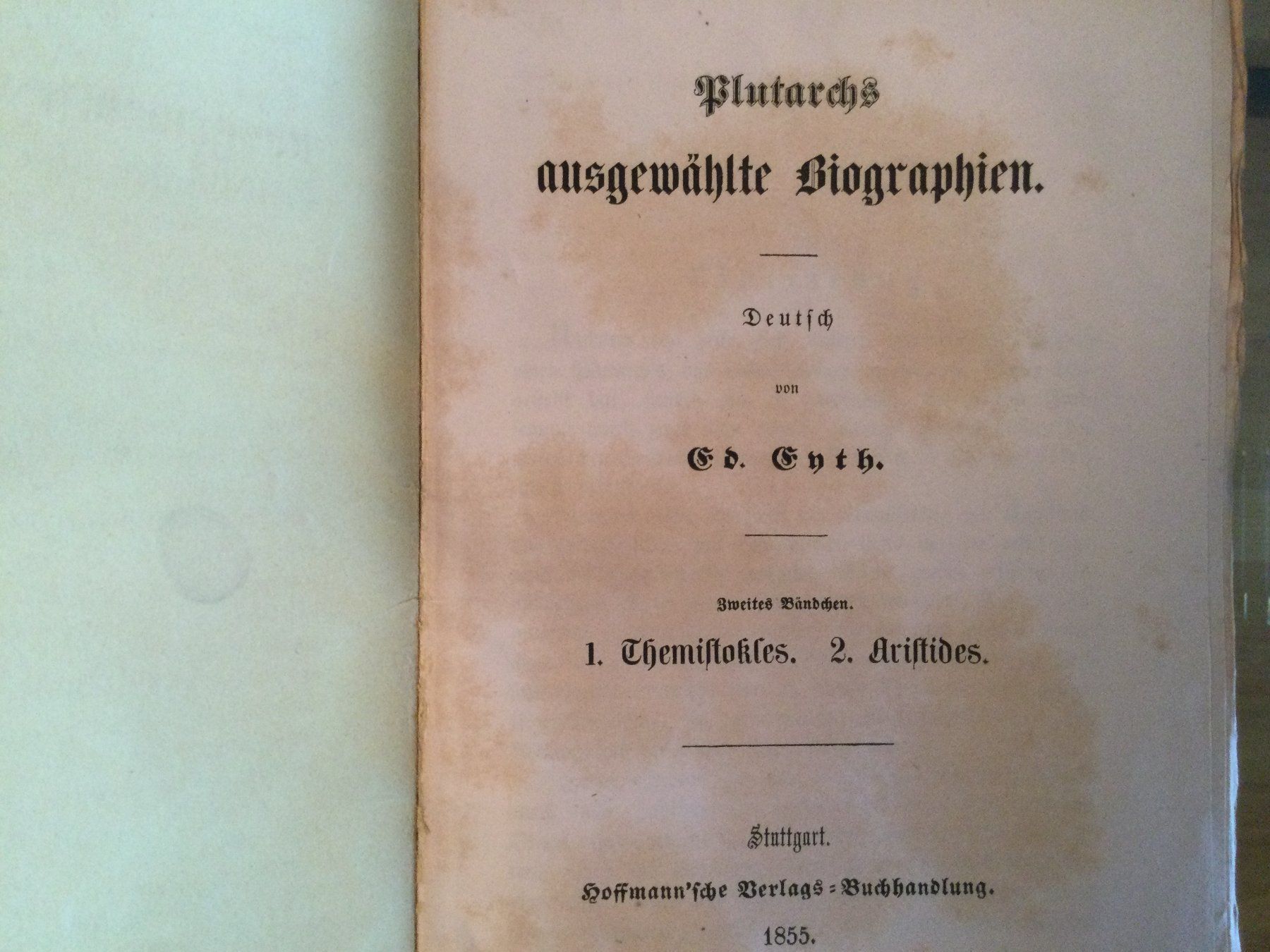 Libri: Plutarch ausgewählte Biographien, 1855 – Usato da Luzern venduto da Einh0rn 3