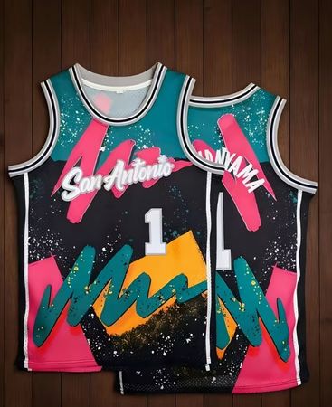 Basketball-Trikot  Wembanyama San Antonio  Größe S (Replica)