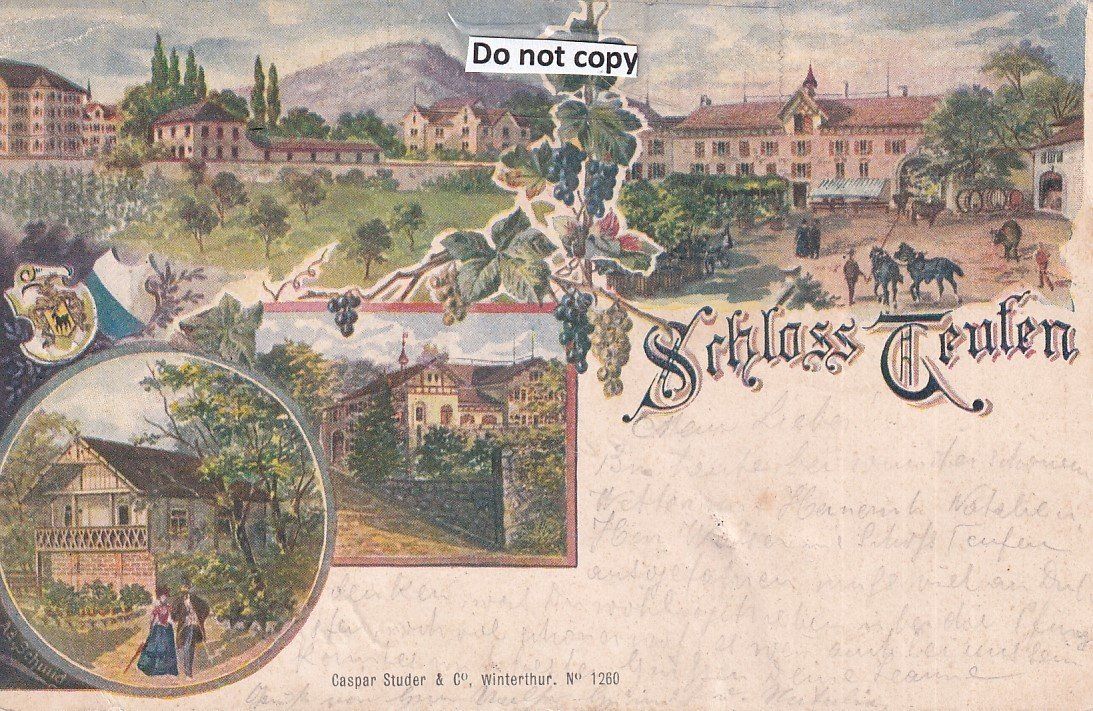 Cartoline postali: Rorbas-Freienstein   ZH        um 1901 – Usato da Brig venduto da Valcards54