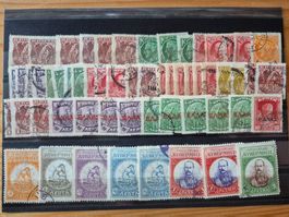 Kreta (?) Briefmarken auf Karte G1 Zustand gemäss Bild