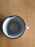 Antike Emaille Tasse 10 cm