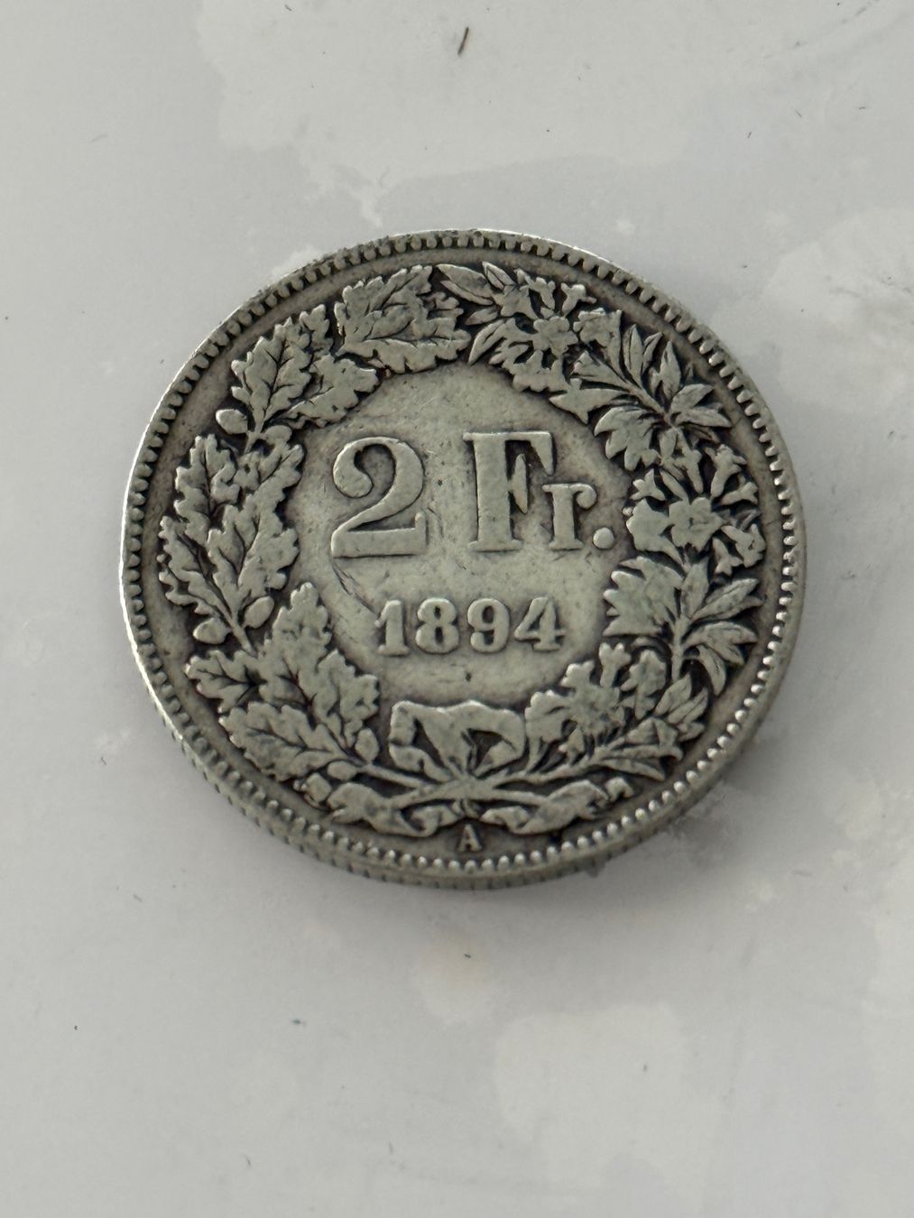 Tutti le monete: 2 Franken 1894  Rar – Usato da Wallisellen venduto da SWISS_SILVER1